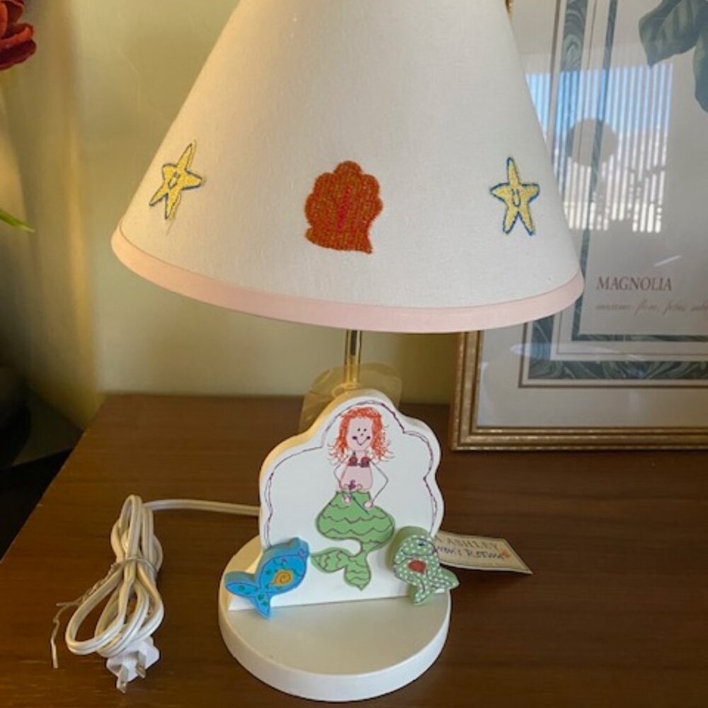 Laura Ashley Girls Nursery Room Lamp Little Mermaid